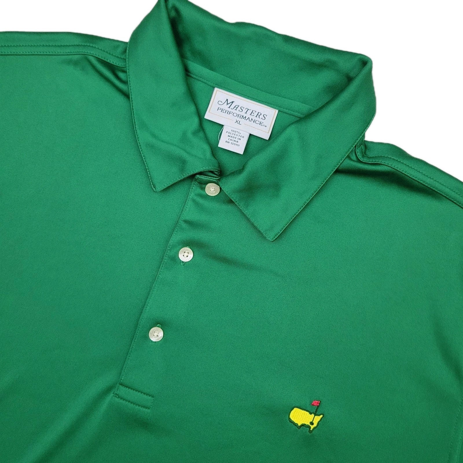 Masters Performance Polo Shirt Mens Size Xl Golf Green